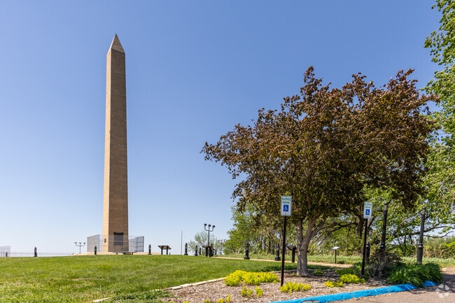 The Sergeant Floyd Monument is visible from the highway near Morningside in Sioux City.