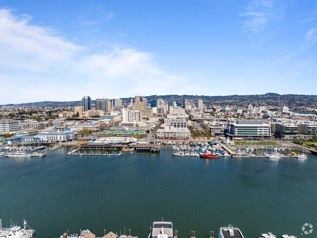 Oakland's skyline, a short journey from Northgate, Walnut Creek's tranquility.