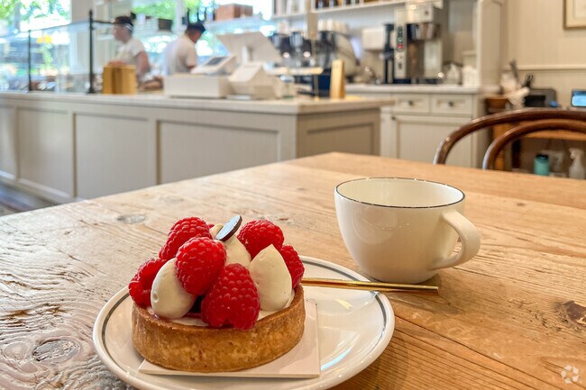 At Mademoiselle Colette in Downtown Menlo Park, you can indulge in a variety of fancy pastries.