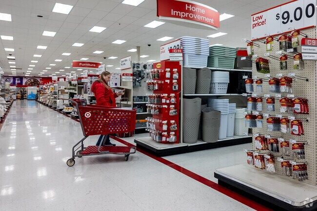 A Jordan Oaks residents shops for essentials at Target.