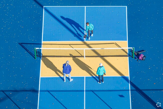 Play a fun game of pickle ball with your friends at Pennoyer Park in Harbor Side.