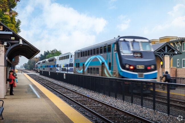 The Metrolink stop near Vista offers commuters easy access to the Greater LA Area.