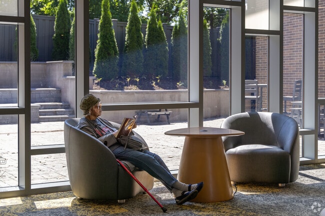 The Dayton Library Burkhardt branch provides residents a place to sit, relax, and read a book.