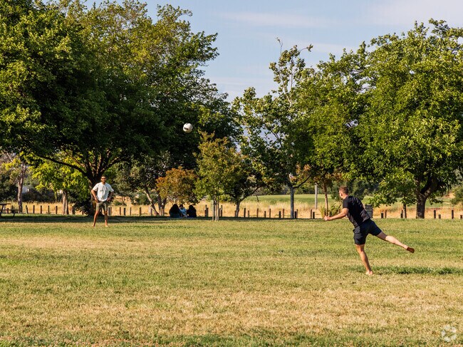 Kennedy Park in Riverpark is full of people playing soccer on weekends.