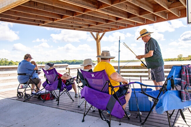 Glenn Cunningham Lake, near Wynnewood/Brookfield, offers year-round opportunities for boating, fishing, and lakeside relaxation.