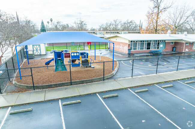 Play on the playground at Grand Oaks Elementary School.