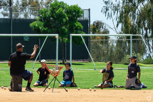 Kids can practice baseball on the fields at Calavera Hills Community Center.