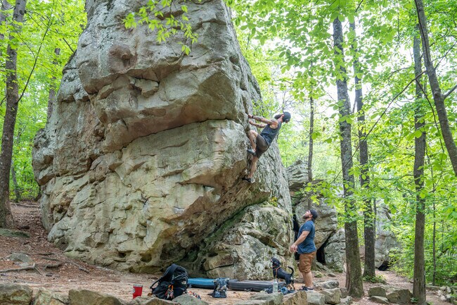 Climb with the pros at Moss Rock in Hoover.