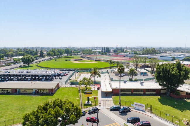 Dominguez High offers AP courses plus career and tech pathways.