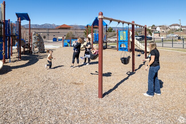 Kids can have fun in the playground at the Mary Kyer Park.