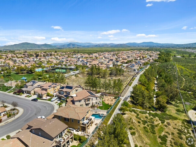 Panoramic Views Capture Roripaugh Ranch's Scenic Trails From High Above.