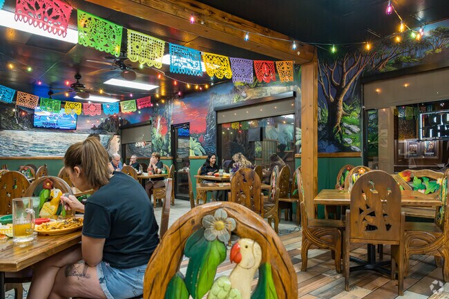 Chachis serves great Mexican cuisine in a fun environment just a shot drive from Tortugas.
