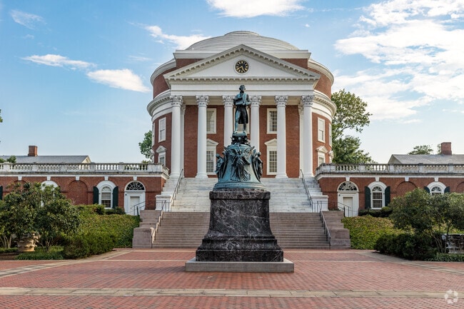 Charlottesville is home to the University of Virginia, which is near Woolen Mills.
