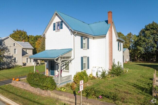 Quaint farmhouses dot the landscape in Brecknock Township Lancaster.