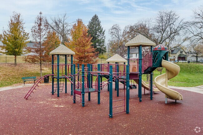 Gregory J. Carter Park 's new playground in the Walnut East neighborhood of St Louis.