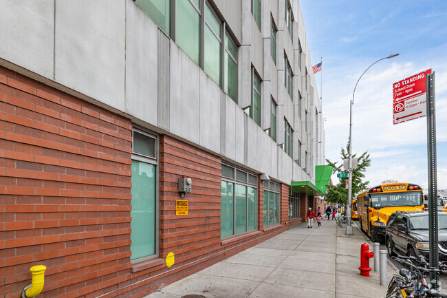 Helen M Marshall School is in a mixed-use neighborhood.