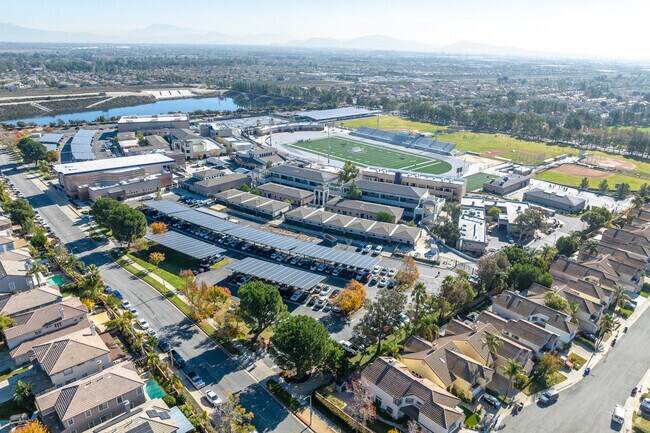 The beautiful campus of Rancho Cucamonga High School includes modern amenities for students.