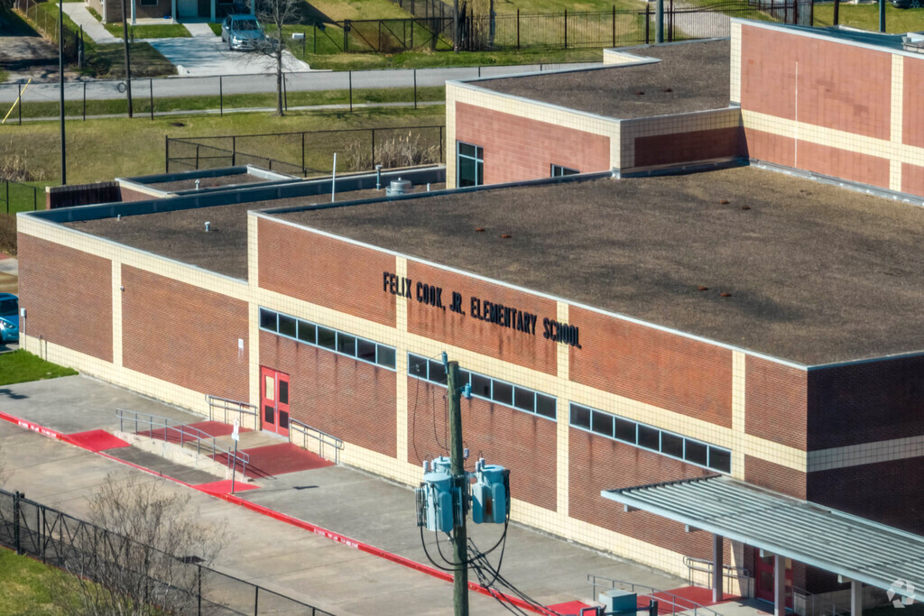 Cook Elementary School serves the Trinity-Houston Gardens community.