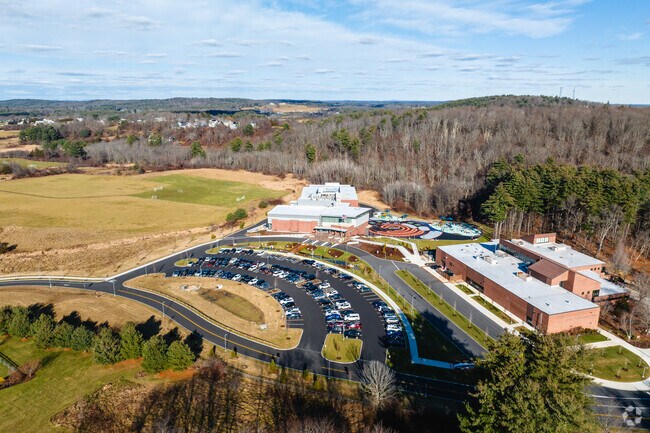 Amesbury Elementary School in Amesbury, has large athletic fields for physical education.