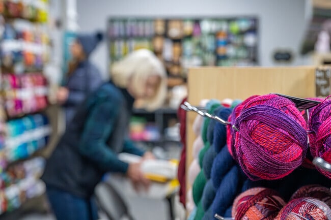 Needle & Skein is a full-service yarn shop in Elmwood.