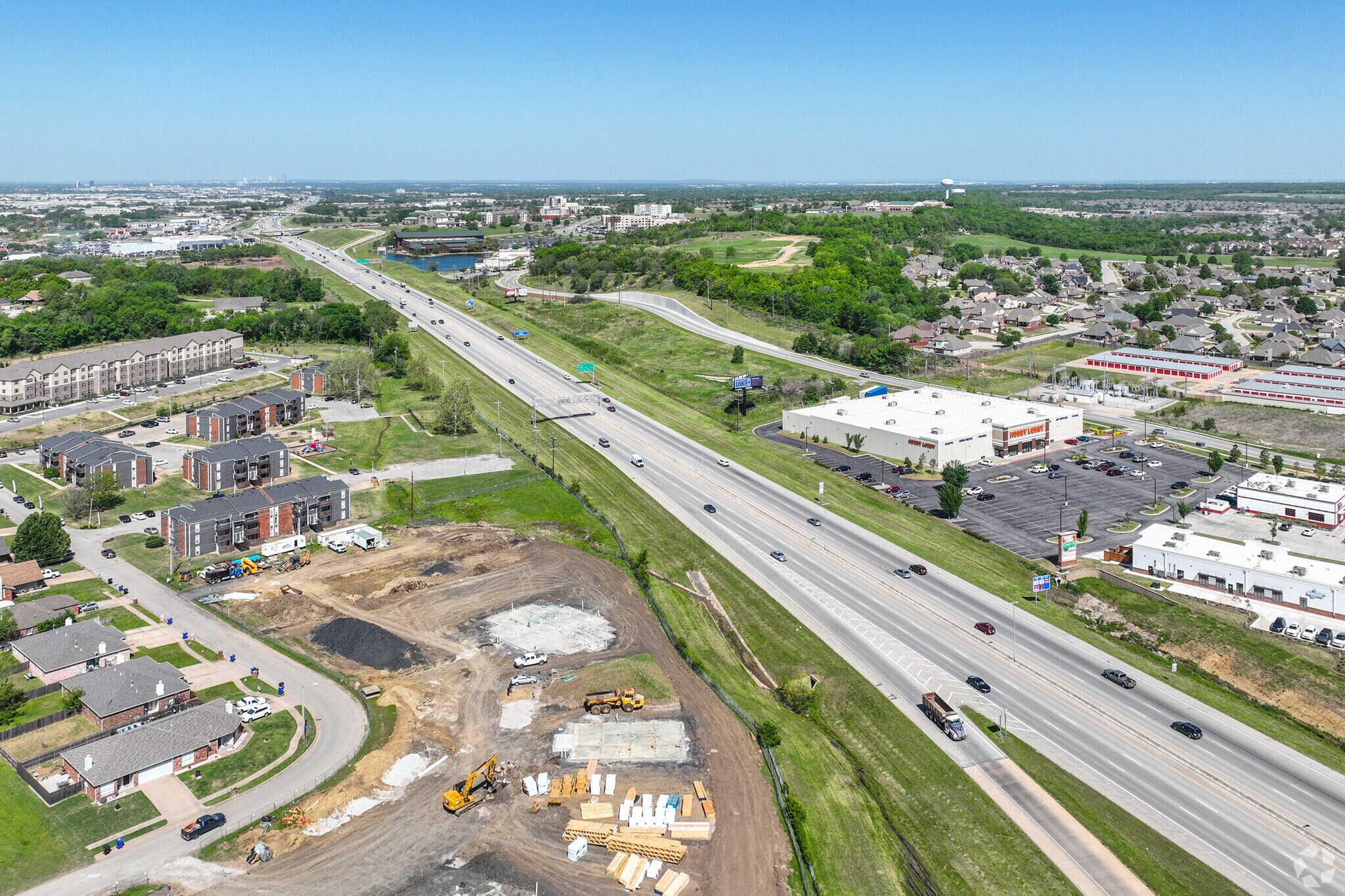 On US-51, The BA, residents of Broken Arrow can get to downtown Tulsa in about 15 minutes.