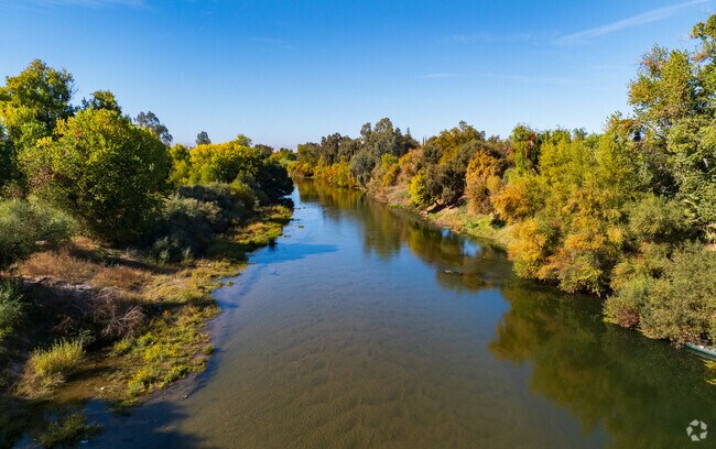 The Stanislaus River runs alongside Bret Harte Modesto, Ca.