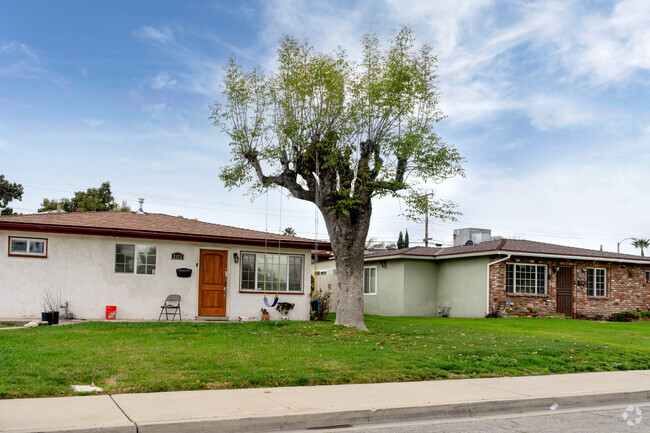 Single story bungalows can be found through out the area of South Pomona, Ca.