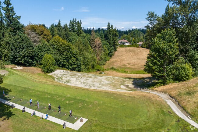 Mill Creek residents head to the driving ranges at Mill Creek Country Club.