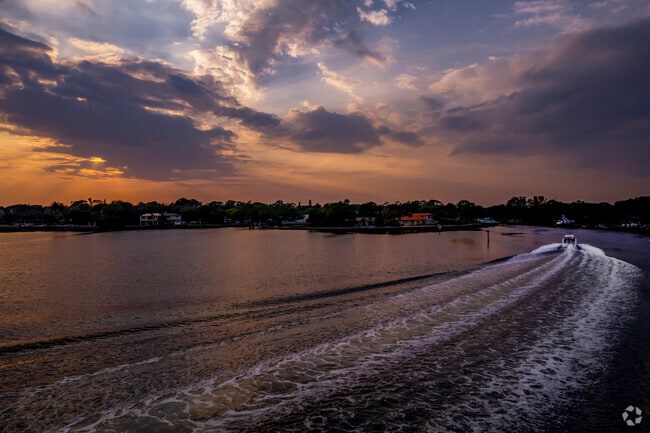 Take a nice sunset boat ride with your favorite people when living in Coquina Key neighborhood.