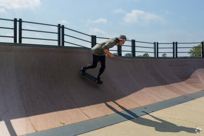 Cruise the ramps and ride the rails at Edgelawn's Fire Department Skatepark.