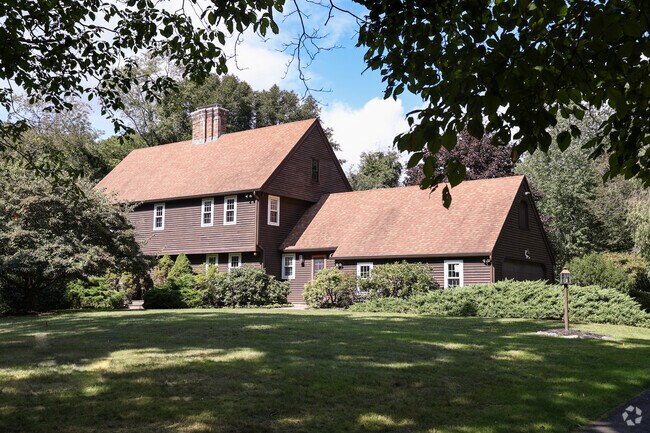 Many homes in Woodbridge are very private with abundant woodlands.
