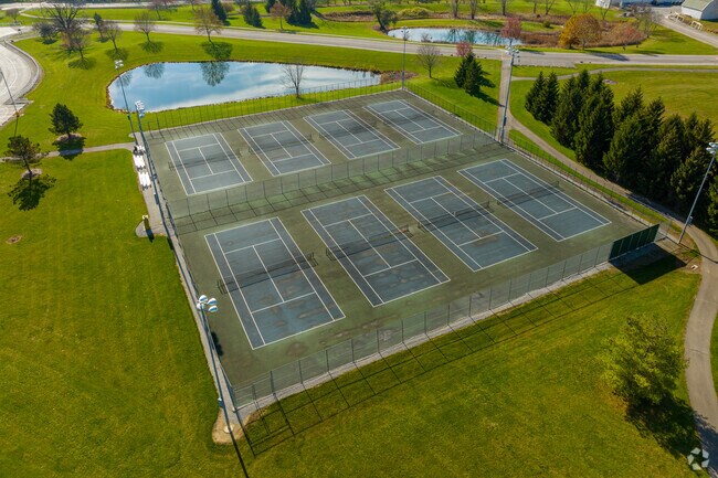 Kreager Park offers eight tennis courts for its visitors.