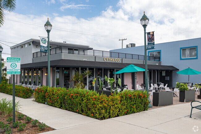 Cyth & Co cafe is located in Downtown Oakland Park and offers indoor and outdoor seating.