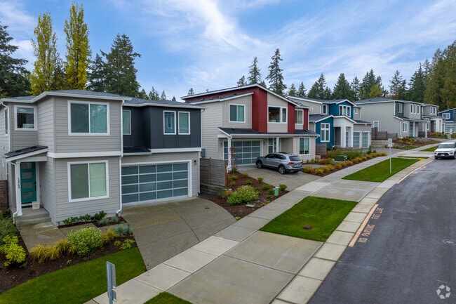 A row of newly built homes in Everest, Kirkland.