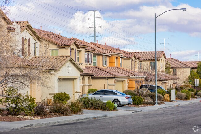 Many communities in Rhodes Ranch have Spanish-Mediterranean influences with 2-story homes.