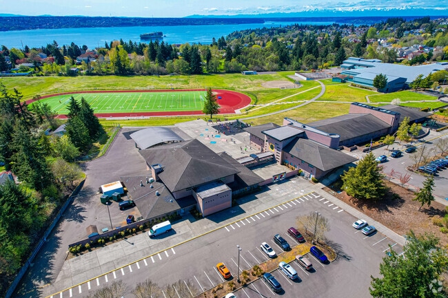 The main building at Crescent Heights School in Northeast Tacoma.