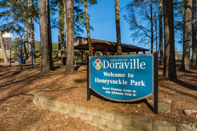 Entrance to Honeysuckle Park.