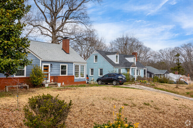 A beautiful row of Cape homes in the Conley Hills neighborhood.