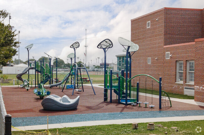 Students at Garden City Middle School can play in the playground during recess.