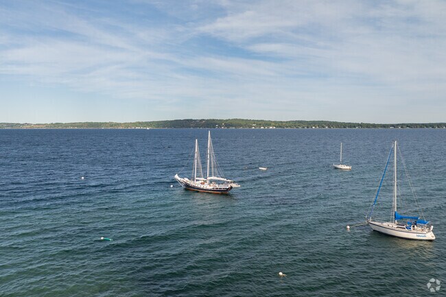 Grand Traverse Bay offers serene pleasure cruising, exciting water-sports and relaxing fishing.