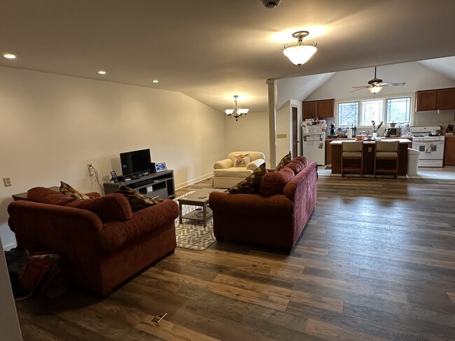 Great room and dining room