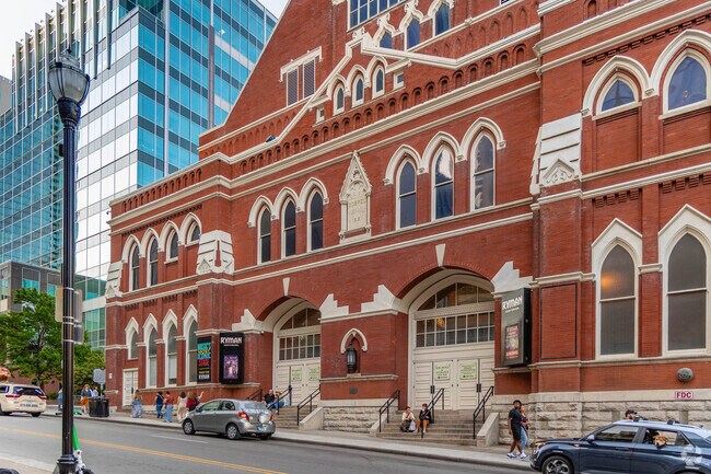 The Ryman Auditorium is an iconic music venue in the heart of The District.