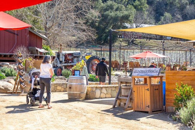 The Old Creek Ranch Winery in Oak View is popular among locals for a quick day visit.