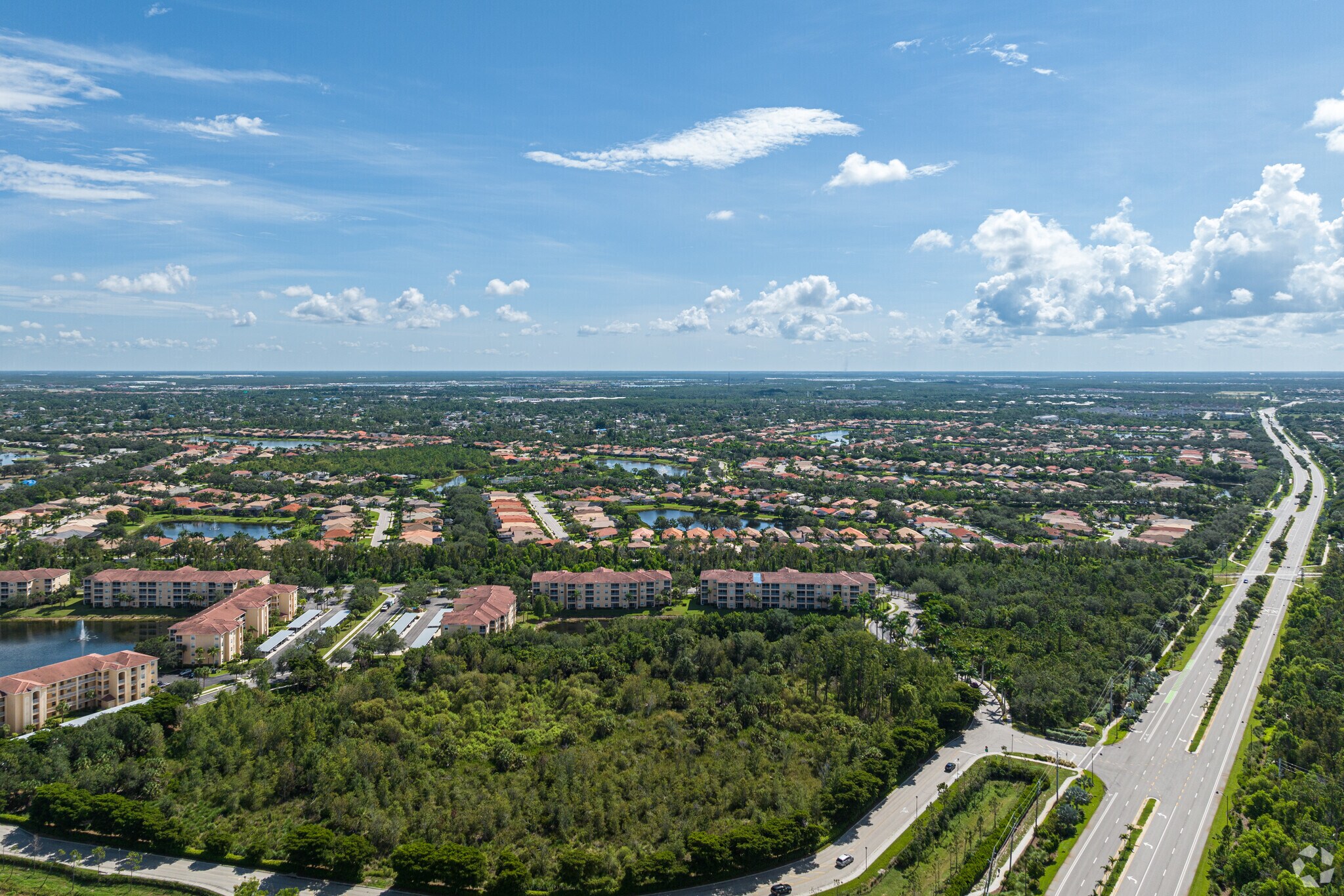 The Vines is a large neighborhood with residential communities, retail shops, and private clubs.