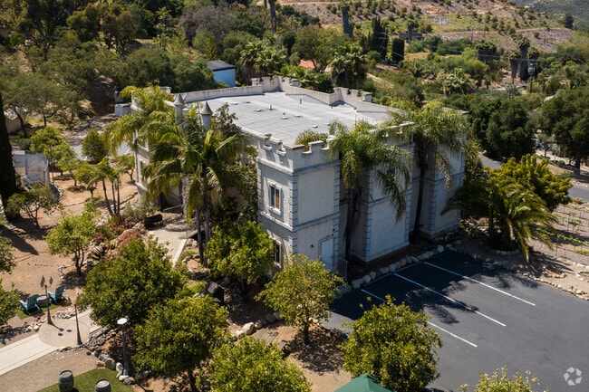 Belle Marie Winery has a castle look in Mesa Rock Escondido.