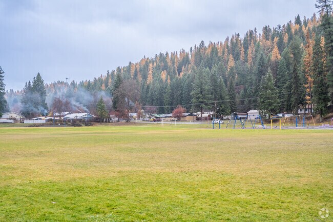 Libby Elementary School has open fields for sports and recreation.