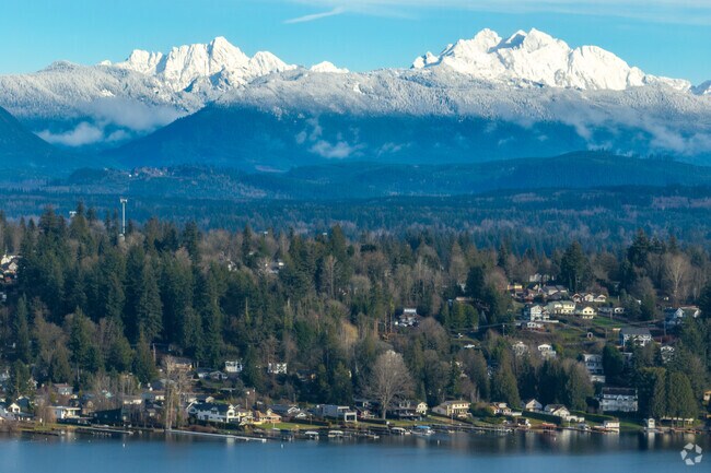 Behold incredible views of Lake Stevens and mountain peaks.
