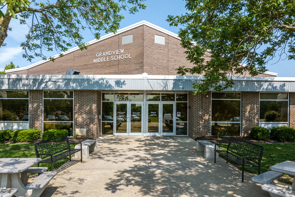Grandview Middle School welcomes is students through this gorgeous entrance.