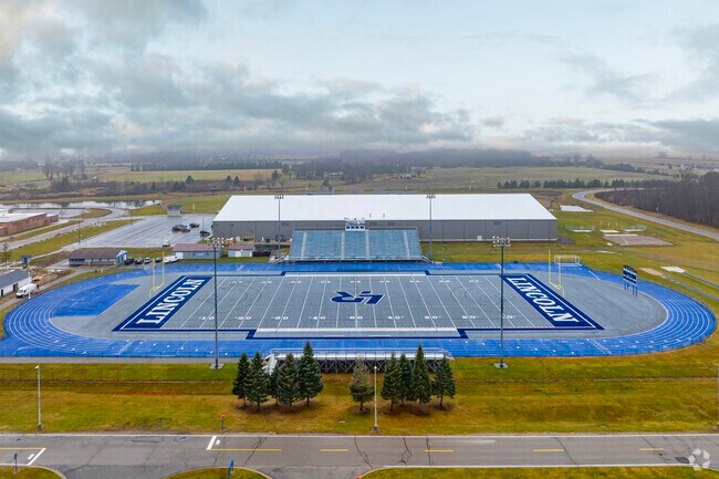 Lincoln Middle School track and football field.