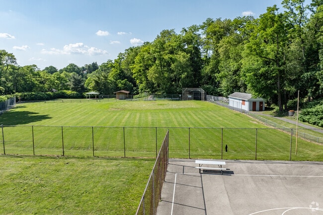 Lewis Parklet has well maintained baseball fields.